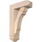 Ekena Millwork Olympic Arts and Crafts Smooth Bracket w/ Offset Brace, Douglas Fir, 5 1/2"W x 16"D x 24"H BKT0604X16X24OLY03SDF - alternate 1